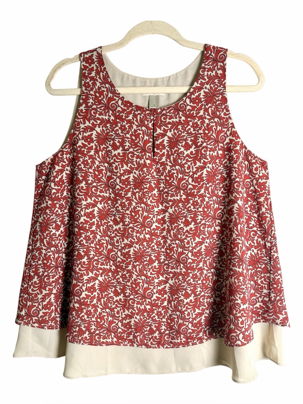 Loft Printed Layered Tank size Medium